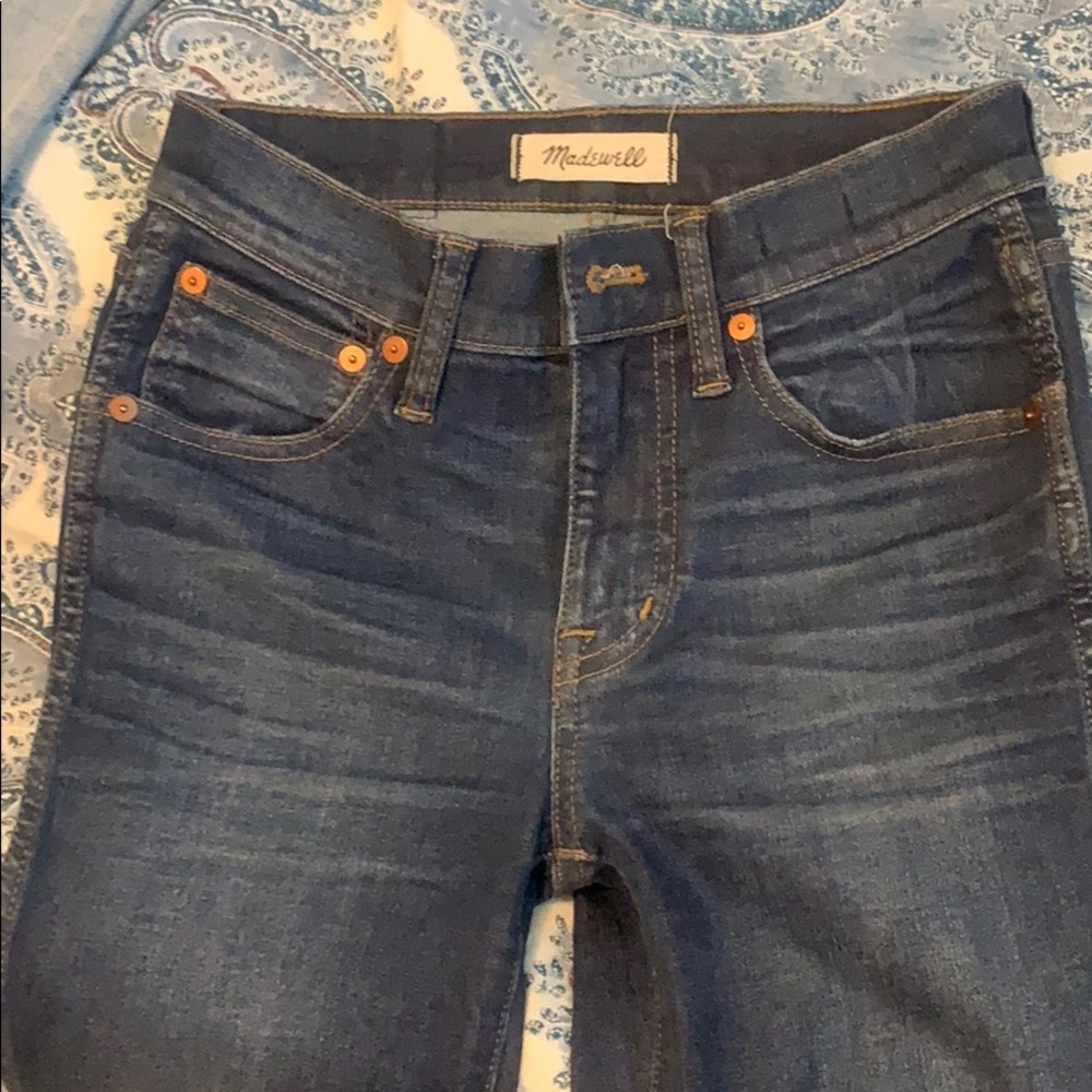 Made well high rise skinny skinny jeans